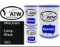 Preview: Mitsubishi, Lamp Black, X63: 500ml Lackdose + 500ml Klarlack + 250ml Härter - Set, von ATW Autoteile West.